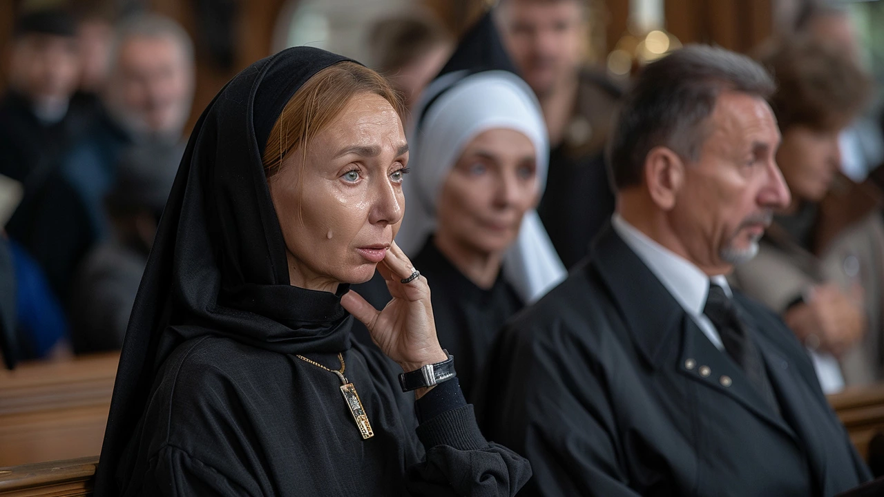 Прощальная церемония в Москве: Анастасия Заворотнюк и новый фильм Александра Петрова
